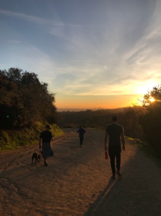 Hollywood sign hike at sunset