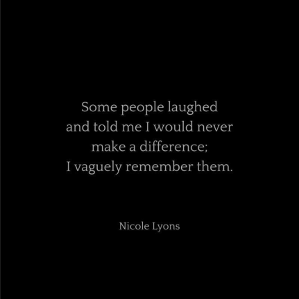 We recommend Nicole Lyons poetry